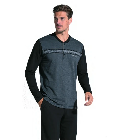 Pierre Cardin 6141 Erkek Jakarlı Pijama Takım resmi