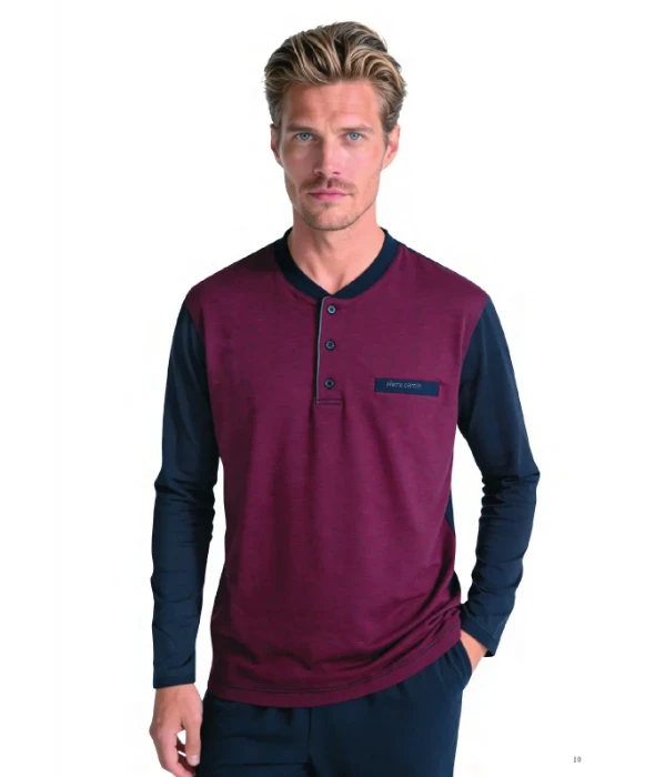 Pierre Cardin 6142 Erkek Jakarlı Pijama Takım resmi
