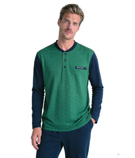 Pierre Cardin 6142 Erkek Jakarlı Pijama Takım resmi