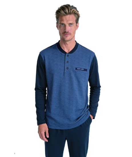 Pierre Cardin 6142 Erkek Jakarlı Pijama Takım resmi