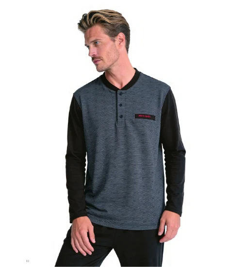 Pierre Cardin 6142 Erkek Jakarlı Pijama Takım resmi