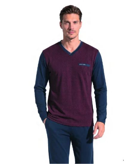 Pierre Cardin 6143 Erkek Jakarlı Pijama Takım resmi
