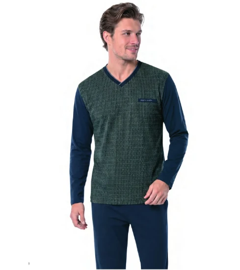 Pierre Cardin 6143 Erkek Jakarlı Pijama Takım resmi