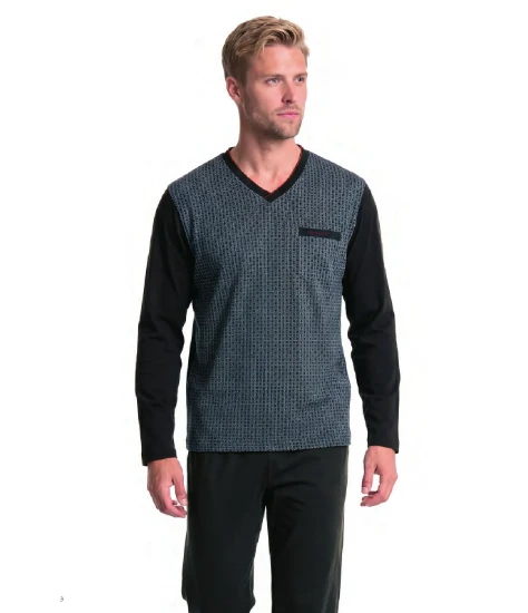 Pierre Cardin 6143 Erkek Jakarlı Pijama Takım resmi