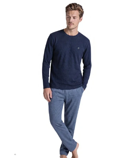 Pierre Cardin 6145 Erkek Penye Pijama Takım resmi