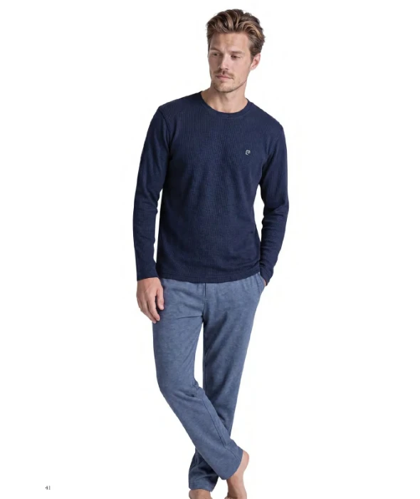 Pierre Cardin 6145 Erkek Penye Pijama Takım resmi