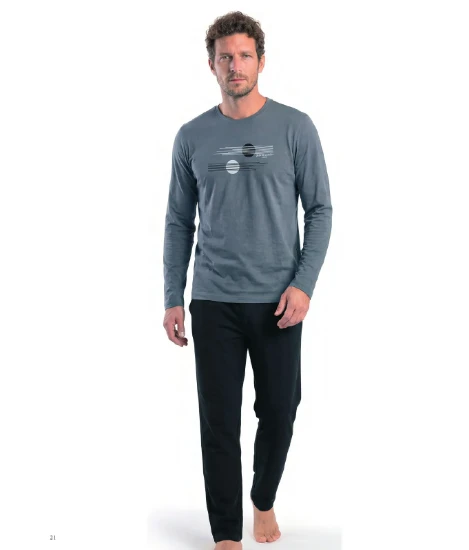 Pierre Cardin 6153 Erkek Penye Pijama Takım resmi