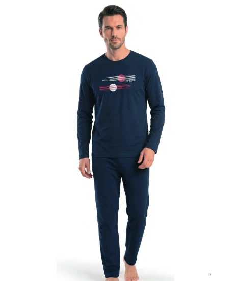 Pierre Cardin 6153 Erkek Penye Pijama Takım resmi
