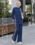 Picture of Tesmay Long-Sleeved Modest Tracksuit Set with Pockets - Blue