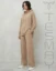 Picture of Tesmay Long-Sleeved Modest Tracksuit Set with Pockets - Light Brown