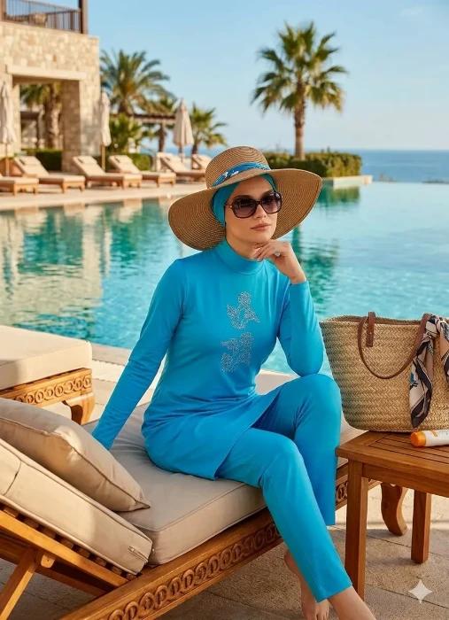 صورة Maresiva Lycra Burkini Swimsuit 0518