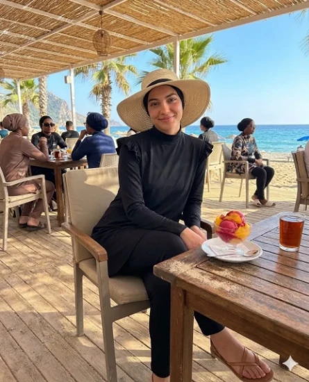 Modesty Büşra Likralı Tesettür Mayo resmi
