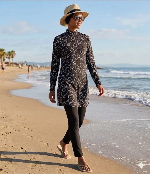 صورة Modesty Ecrin Lycra Burkini Swimsuit