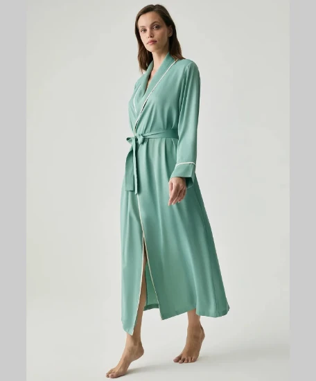 Picture of Penye Mood 2057 Satin Textured Robe