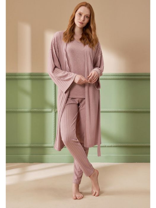 Feyza Sabahlıklı Pijama Takımı 4260