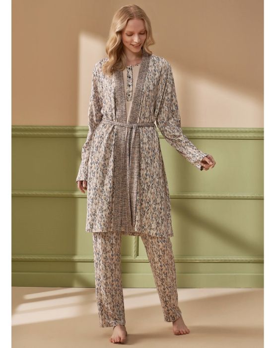Feyza Sabahlıklı Pijama Takımı 4281