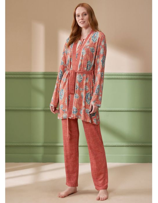 Feyza Sabahlıklı Pijama Takımı 4295-2
