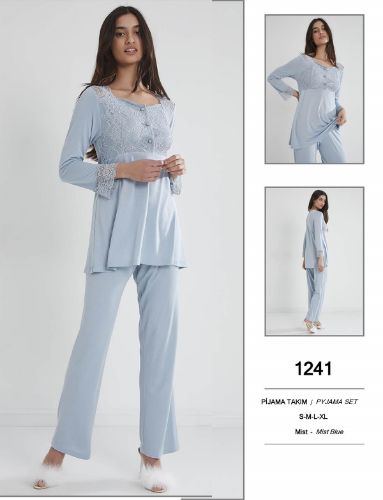 Pierre Cardin Saten Pijama Takım 1241-3