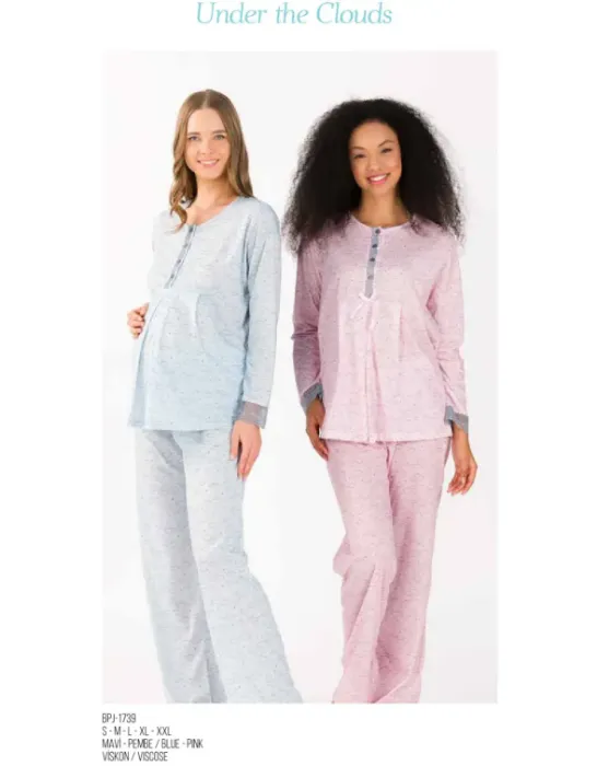 Yeni İnci BPJ-1739 Lohusa Pijama Takım