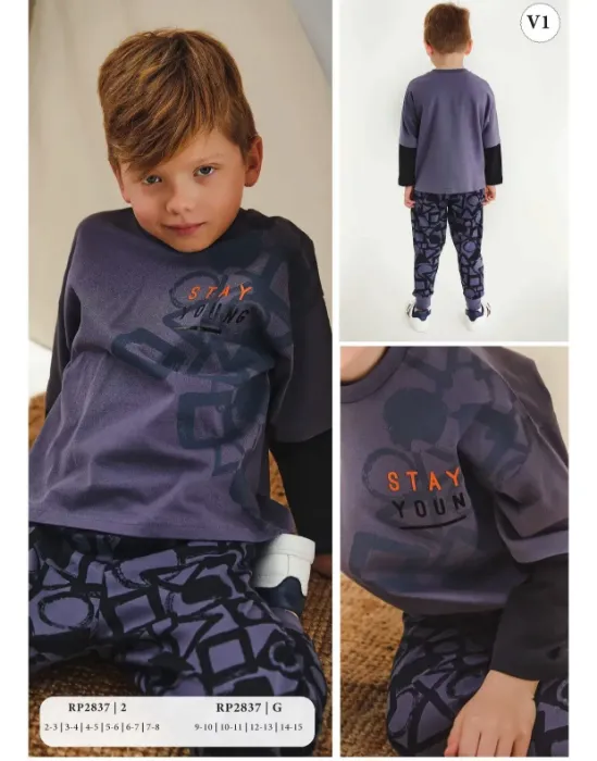 Roly Poly RP2837 Erkek Çocuk Pijama Takım