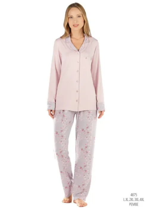 Feyza 4875 Büyük Beden Pijama Takım