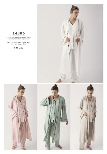 Artış 14306 Lohusa Üçlü Pijama Takım