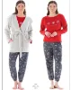Feyza 4915 Sabahlıklı Pijama Takımı